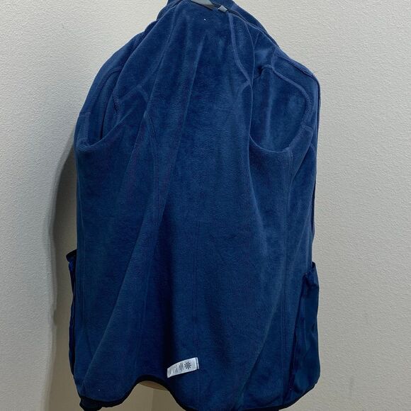 Athleta Hoodie Women’s XS Blue Hiking Sweater Pullover Stretch Slant Zip - Picture 7 of 10